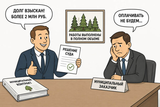 Взыскали задолженность по муниципальному контракту на лесоустроительные работы-1