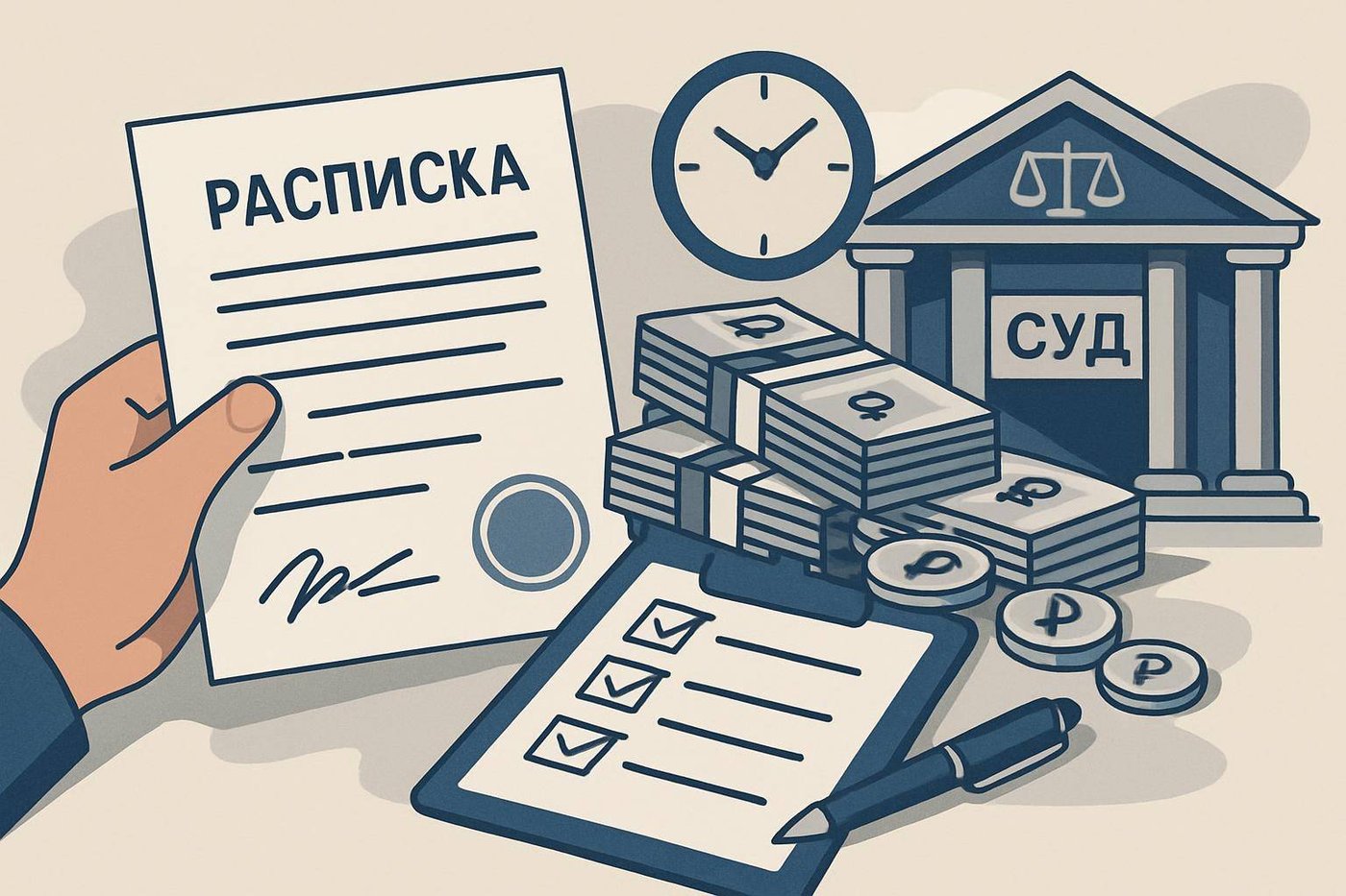 Как взыскать долг по расписке через суд: пошаговый план действий