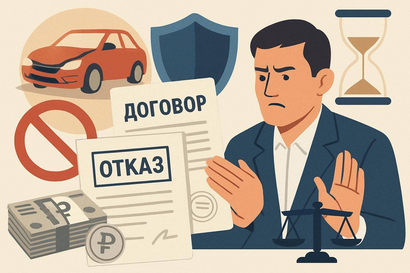 Страховая отказала по КАСКО из‑за условий договора: когда отказ можно оспорить